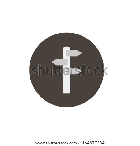 Signpost icon. vector illustration 
