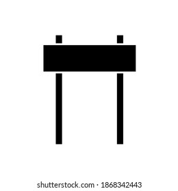 Signpost icon, vector illustration. Flat design style. vector signpost icon illustration isolated on white background, signpost icon Eps10. signpost icons graphic design vector symbols.