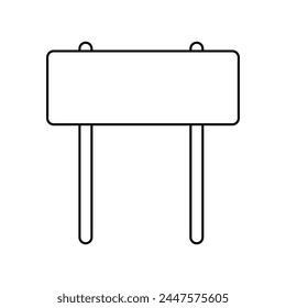 Wegweisersymbol, Vektorillustration. Flacher Designstil. Vektorgrafik-Wegweiser-Symbol-Illustration auf weißem Hintergrund isoliert. Vektorillustration. EPS-Datei 195.
