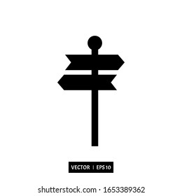 signpost icon vector illustration logo template for many purpose. Isolated on white background.