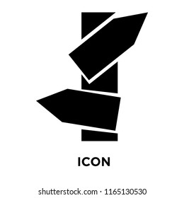 Signpost icon vector isolated on white background, Signpost transparent sign , navigation symbols