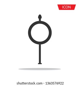 signpost icon vector isolated on white background. 