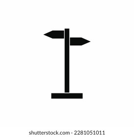 Vector de icono de la señal en un fondo blanco