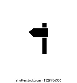 signpost icon vector. signpost sign on white background. signpost icon for web and app