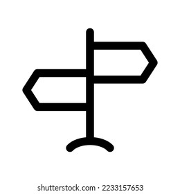 Signpost Icon Vector Symbol Design Illustration