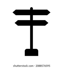 Signpost Icon Vector in Trendy