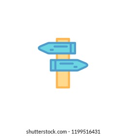 Signpost icon for web, symbol, design, mobile app, etc.