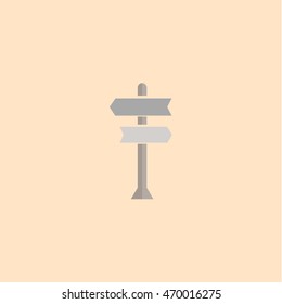 signpost icon,flat desgin