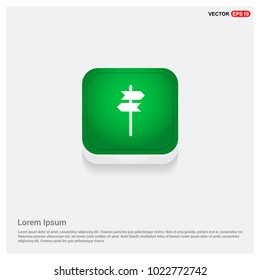 Signpost iconGreen Web Button
