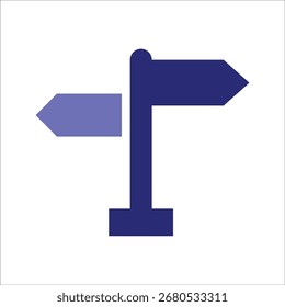 signpost icons. simple colore vector