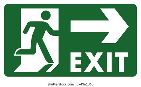 Signpost Leave Enter Pass Through Door Stock Vector (Royalty Free ...