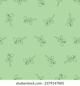 Signpost line art seamless pattern. Suitable for backgrounds, wallpapers, fabrics, textiles, wrapping papers, printed materials, and many more. - Powered by Shutterstock - Get 15% off with code: PIKWIZARD15