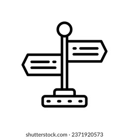 signpost line icon. vector icon for your website, mobile, presentation, and logo design.