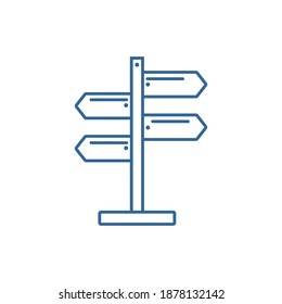 Plantilla vectorial de diseño del logotipo de la señal, concepto de diseño del logotipo exterior, símbolo de icono
