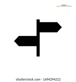 Signpost, pointer line icon, outline vector sign, linear style pictogram isolated on white background. Symbol, logo illustration.vector illustration.