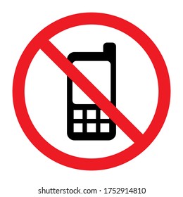 signpost prohibited the use of cell phone or smartphone