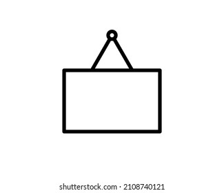Signpost, Road Sign Icon Vector Design Template. Road sign line icon. Signpost outline linear symbol. Travel pointer. Vector isolated on the white background.