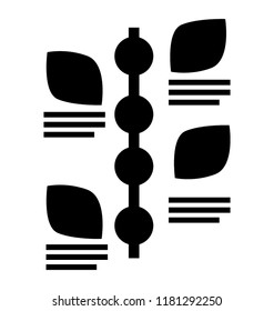 
A signpost shape graph with infographic depicting timeline infographic 
