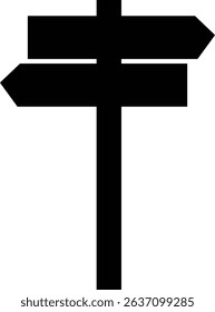Signpost street Icon Design in different Styles with Editable Stroke. , Solid, Flat Line, and Duotone Line. Suitable for Web Page, Direction Indicator. Travel Destination on transparent background