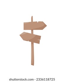 diseño de vector de señalización hecho de madera