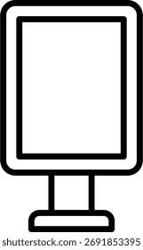 Diseño de Vector de señalización, concepto de navegación y dirección de marketing, guía e ilustración de ruta estratégica. Icono de línea