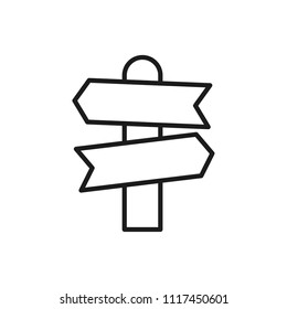 signpost vector icon