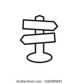 signpost vector icon