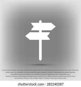 signpost vector icon