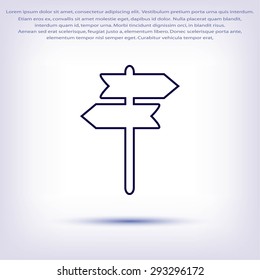 signpost vector icon