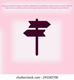 signpost vector icon