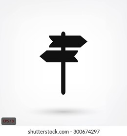 signpost vector icon