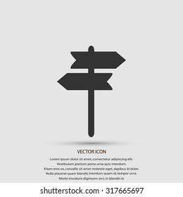 signpost vector icon