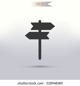 signpost vector icon