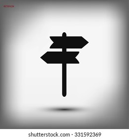signpost vector icon