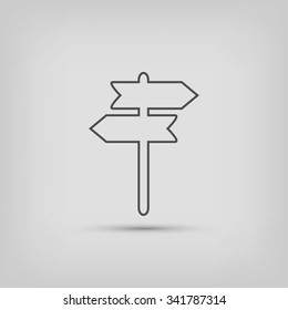 signpost vector icon