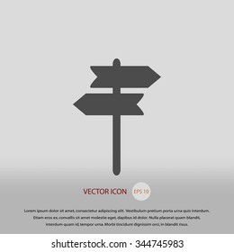 signpost vector icon