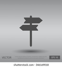 signpost vector icon