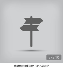 signpost vector icon