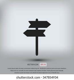 signpost vector icon