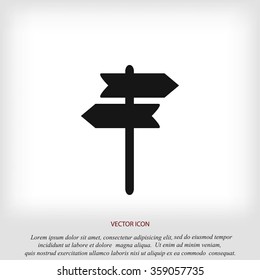 signpost vector icon