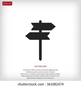 signpost vector icon