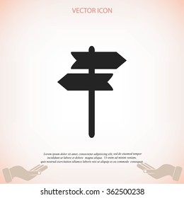 signpost vector icon