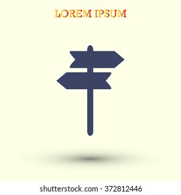 signpost vector icon