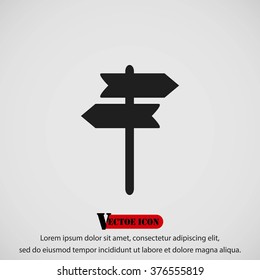 signpost vector icon