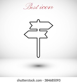 signpost vector icon