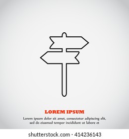 signpost vector icon