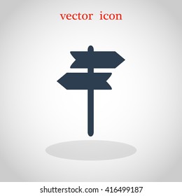 signpost vector icon