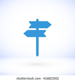 signpost vector icon
