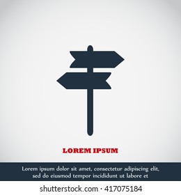 signpost vector icon