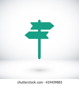 signpost vector icon